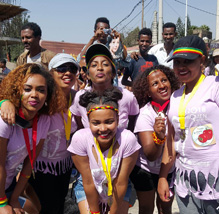 Our partner in Ethiopia participated in the women 1st great run
